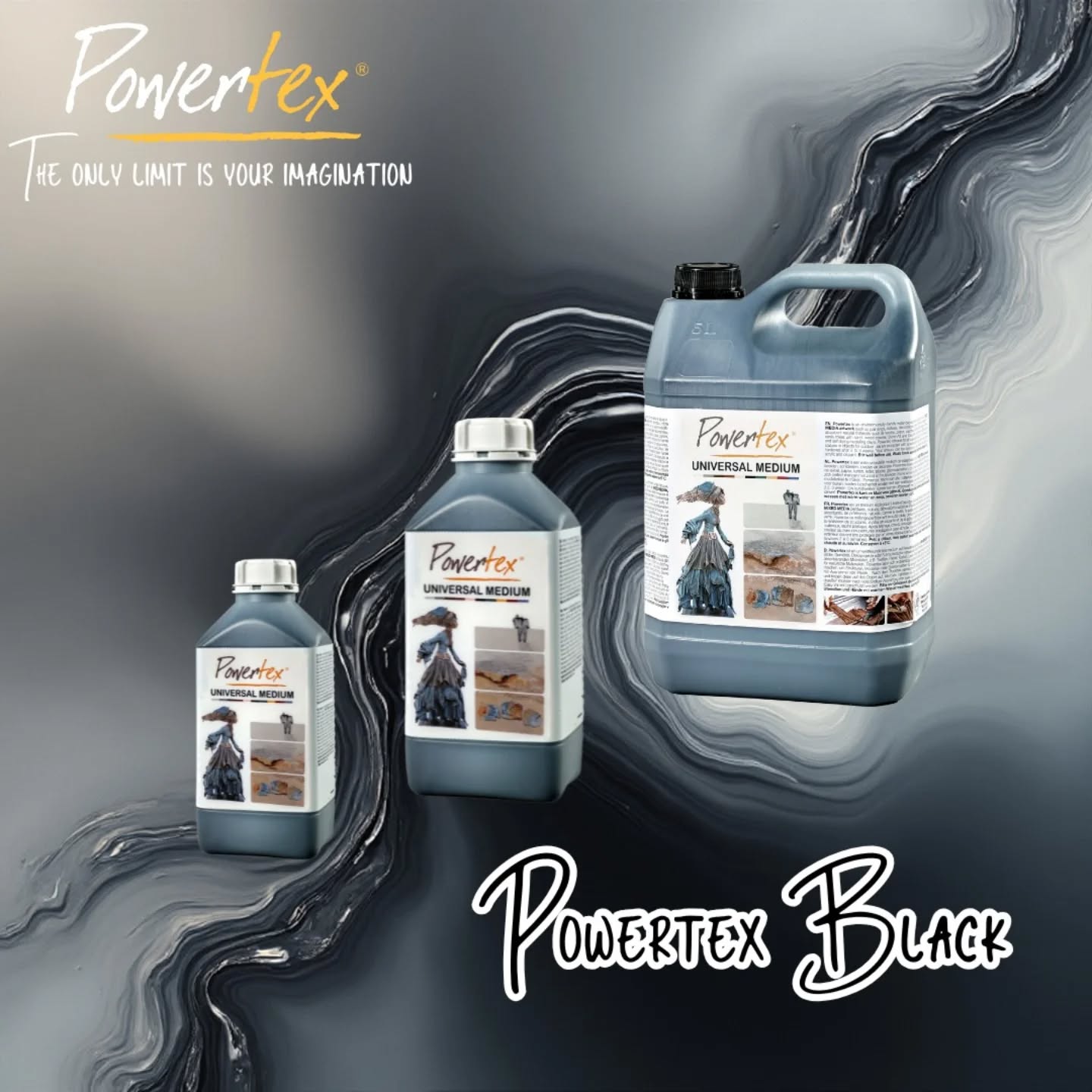 Universalmedium Powertex 5kg – Svart- waterproof. nr 0213