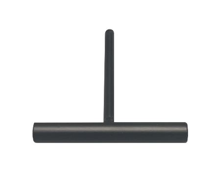 Sokler og Tilbehør, Metal T Black 15 cm, nr 0243