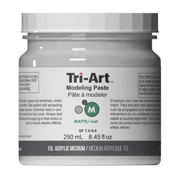 TA1393 Tri-Art Mediums Modeling Paste 500mL, modelleringspasta for tekstur på lerret.