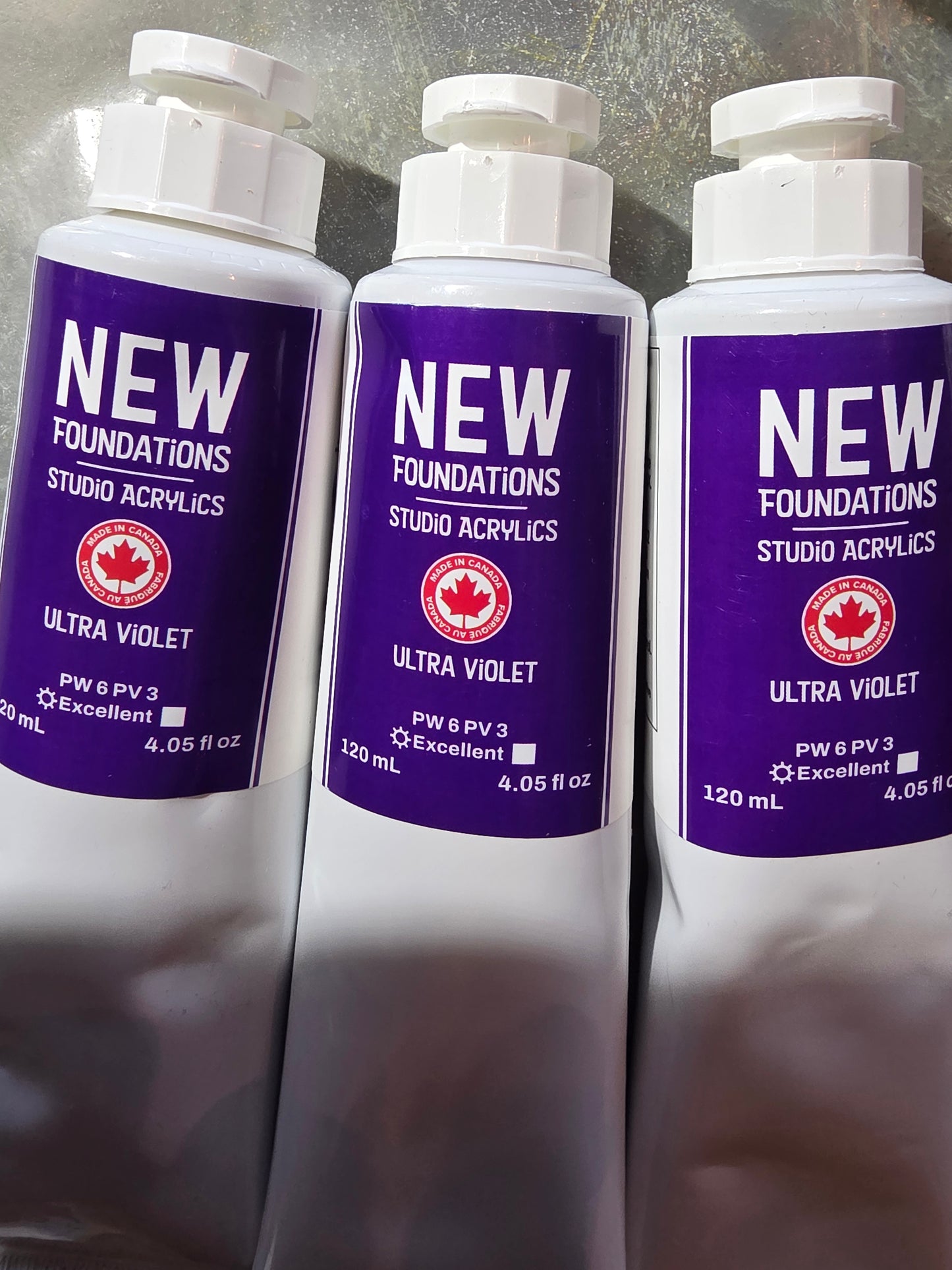 Tri-art: TA36896 New Foundations Acrylic Ultra Violet 120mL