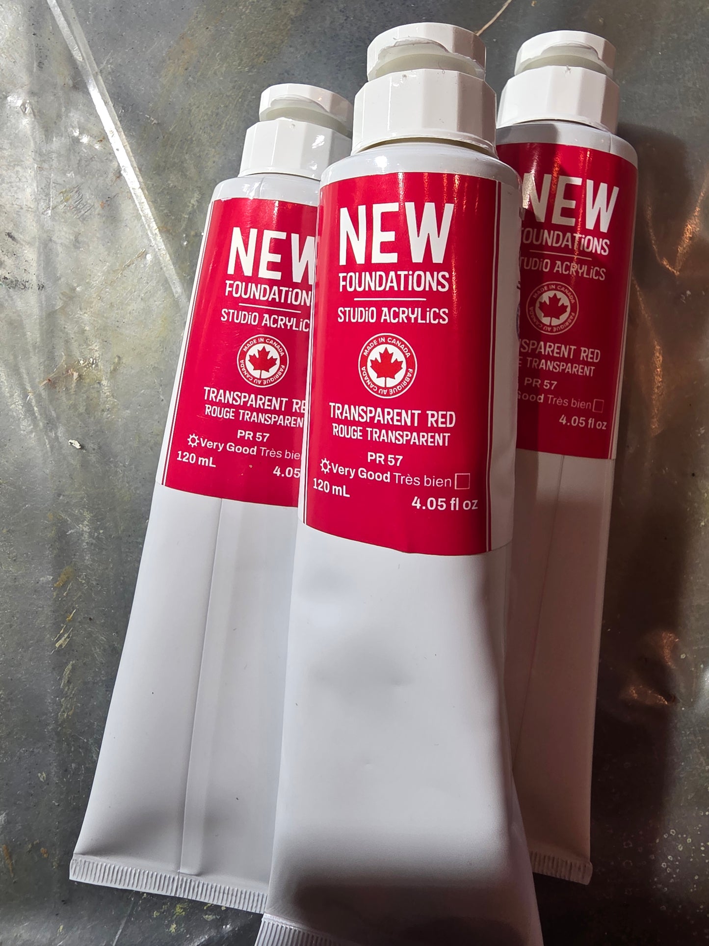 Tri-art: TA37556 New Foundations Acrylic Transparent Red 120mL