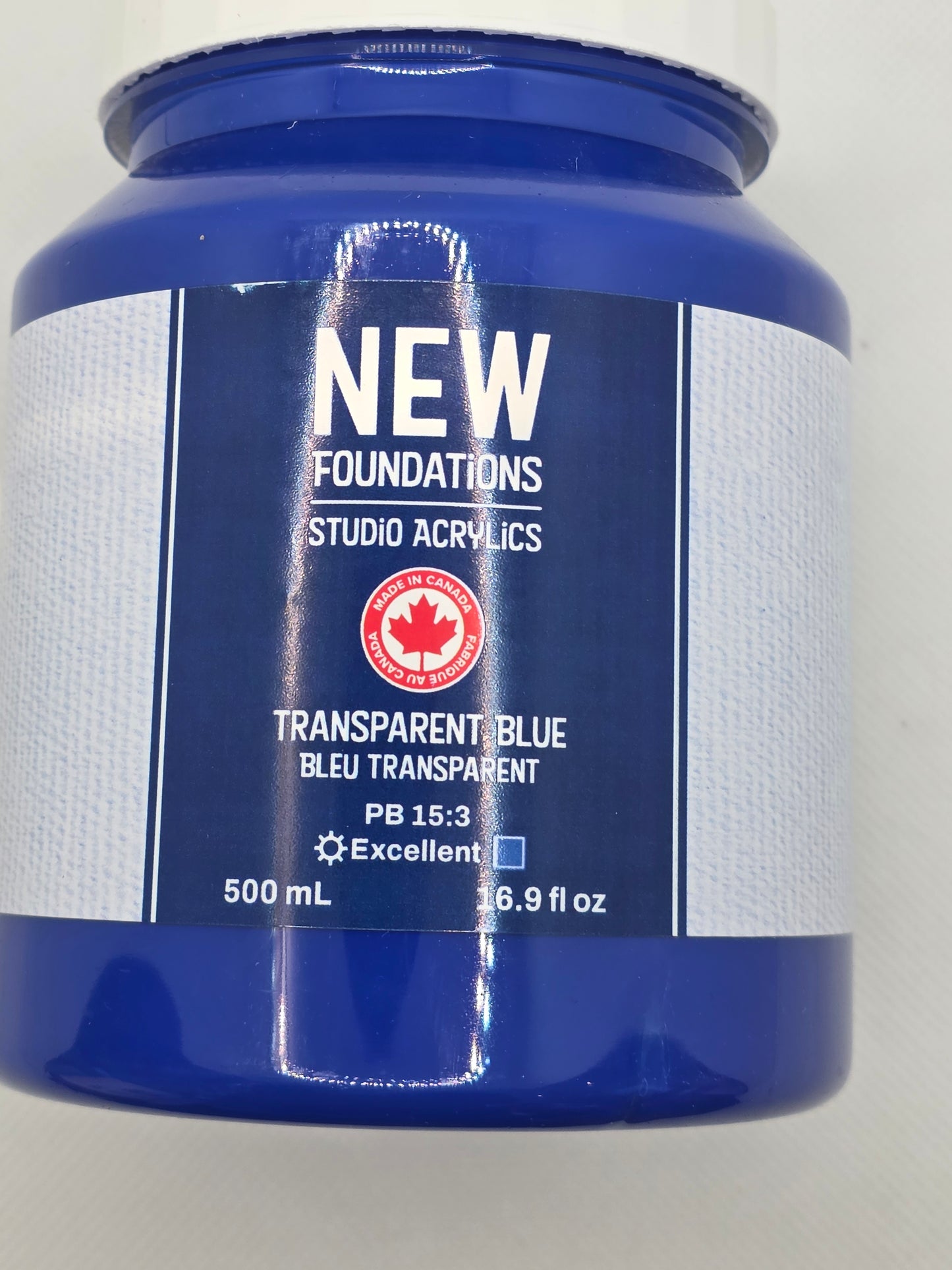 Tri-art: TA37550 New Foundations Acrylic Transparent Blue 120mL