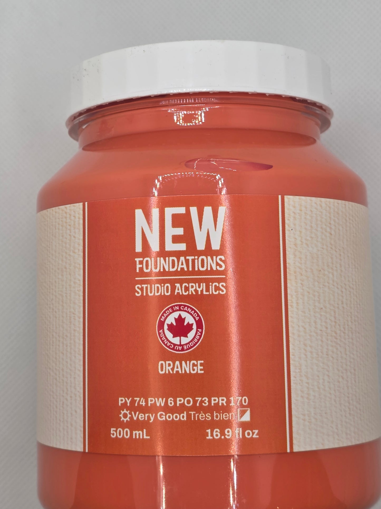 Tri-art: TA36880 New Foundations Acrylic Orange 120mL