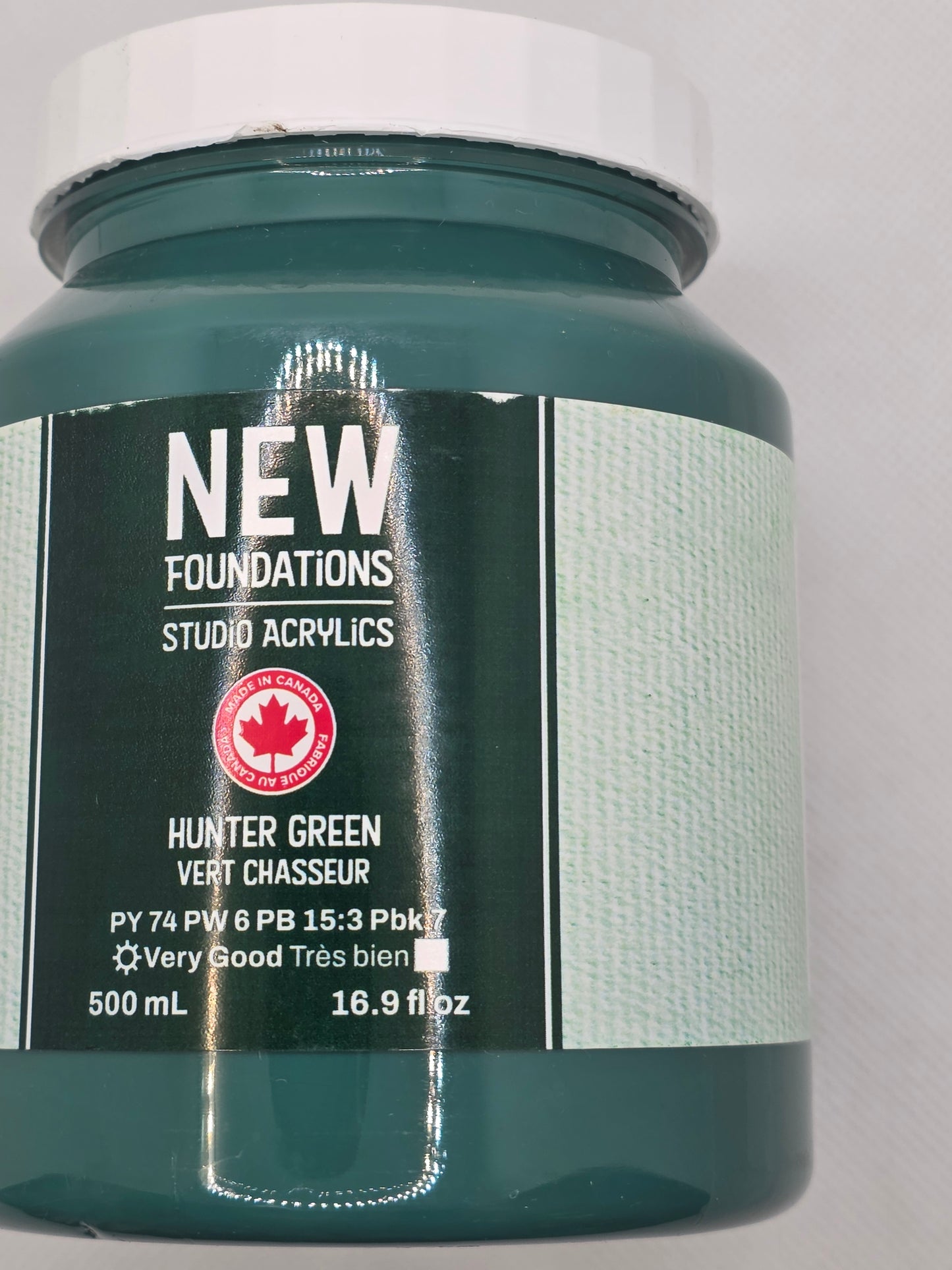Tri-art: TA36907 New Foundations Acrylic Hunter Green 500mL