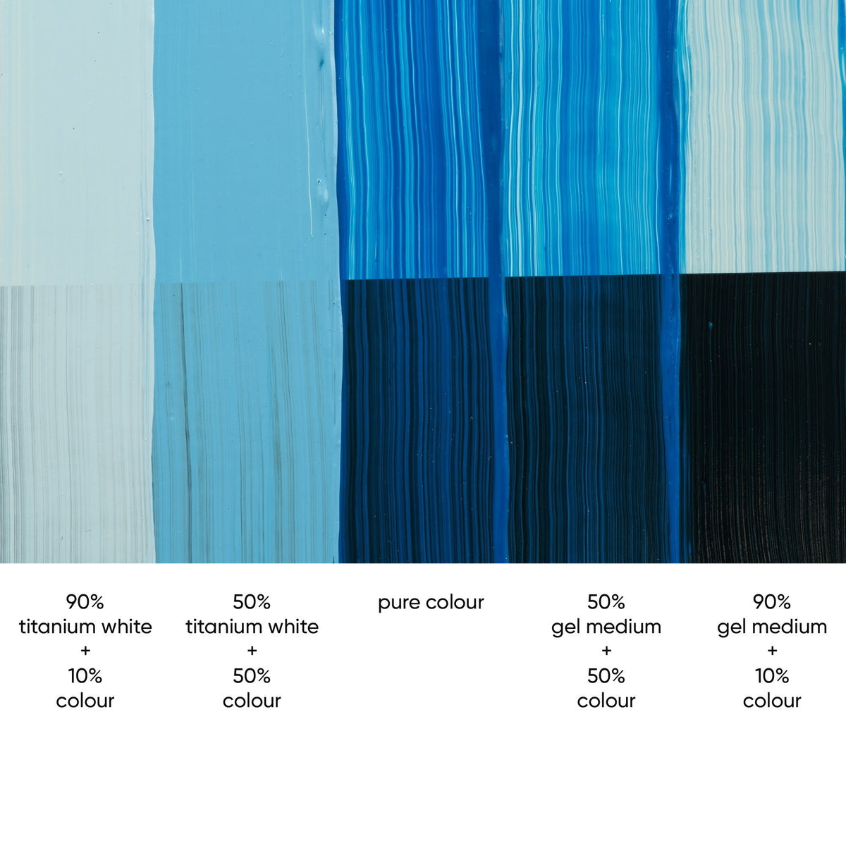TA2186 Tri-Art High Viscosity Cerulean Blue 60mL Tube 9
