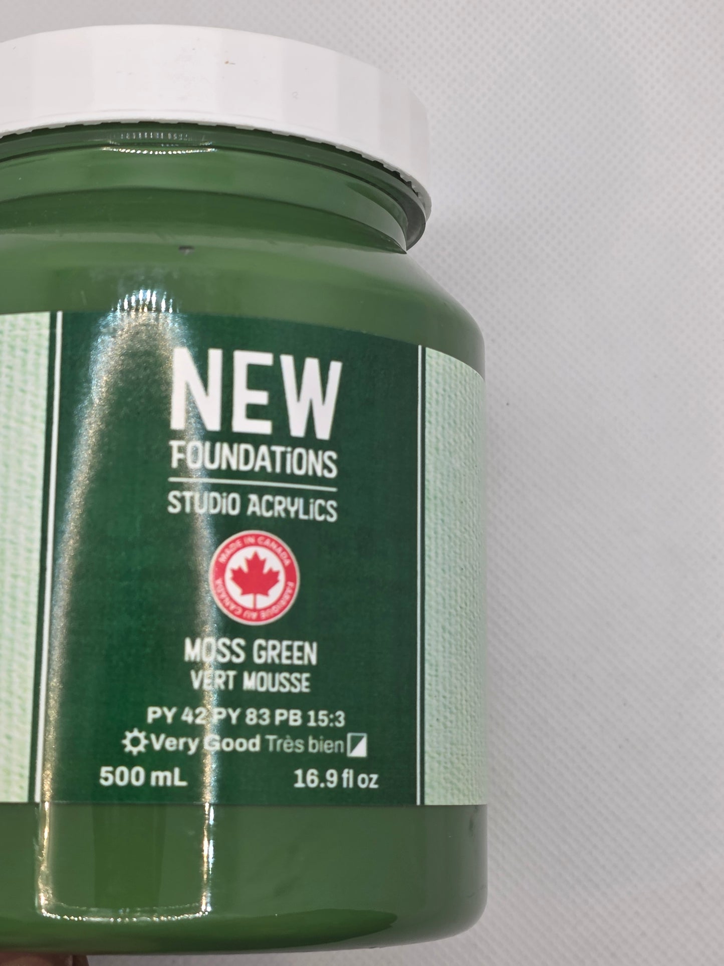 Tri-art:TA36913 New Foundations Acrylic Moss Green 500mL