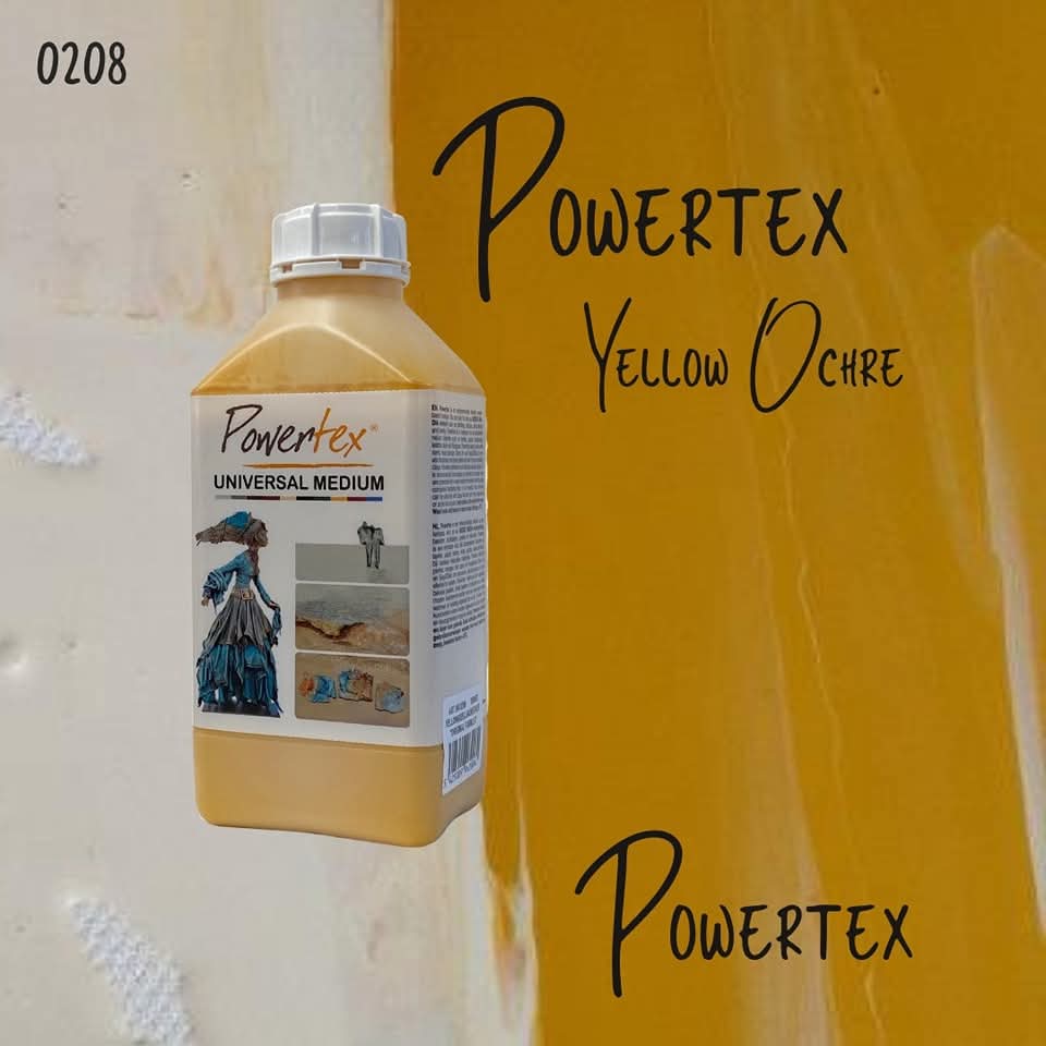 Universalmedium Powertex 1kg – Yellow Ochre, Waterproof. nr 0208,