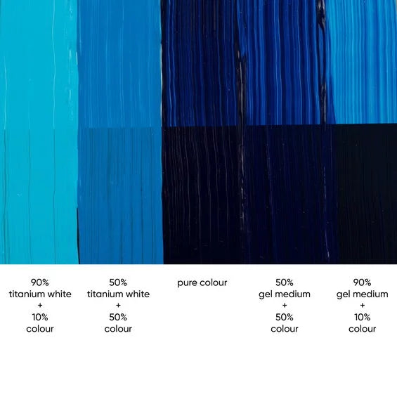 TA1004 Tri-Art High Viscosity Phthalo Blue Green Shade 60mL Tube 4