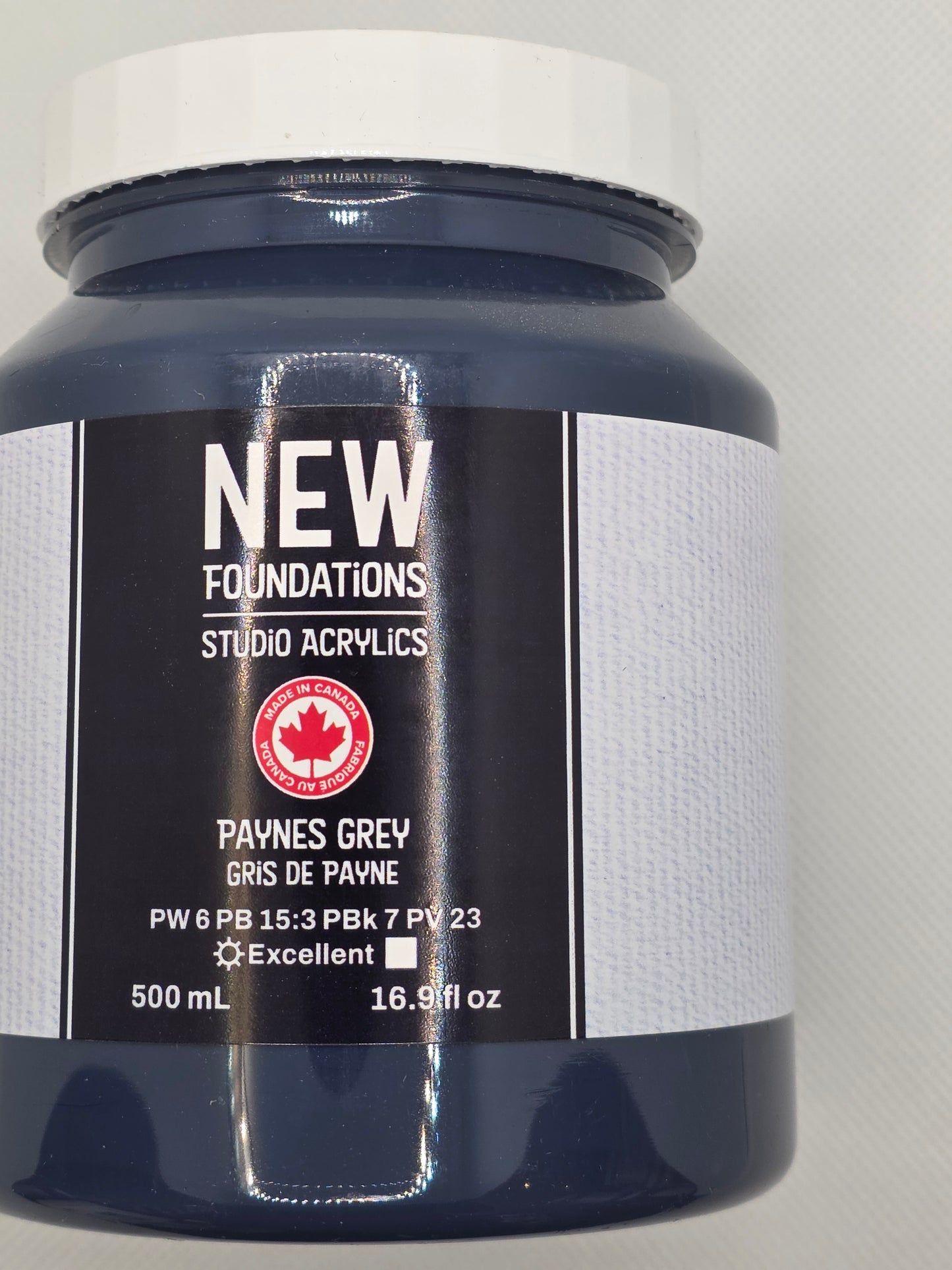 Tri-art: New Foundations Acrylic Paynes Grey 500mL