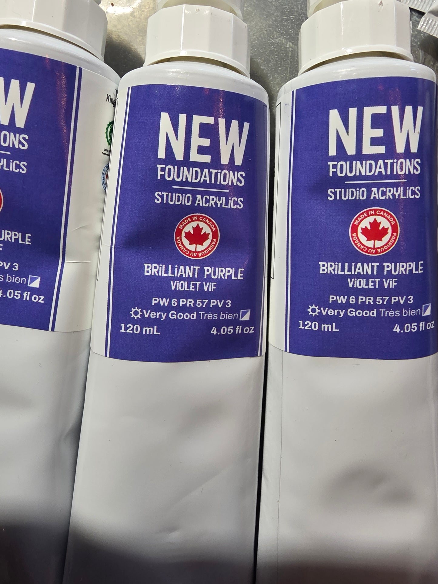 Tri-art: TA36864 New Foundations Acrylic Brilliant Purple 120mL