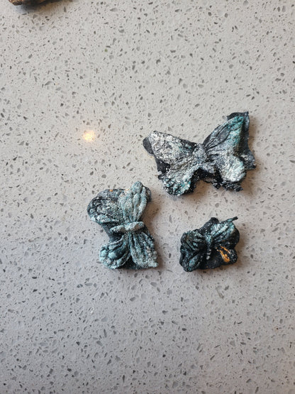 Silikonform, 3 sommerfugler