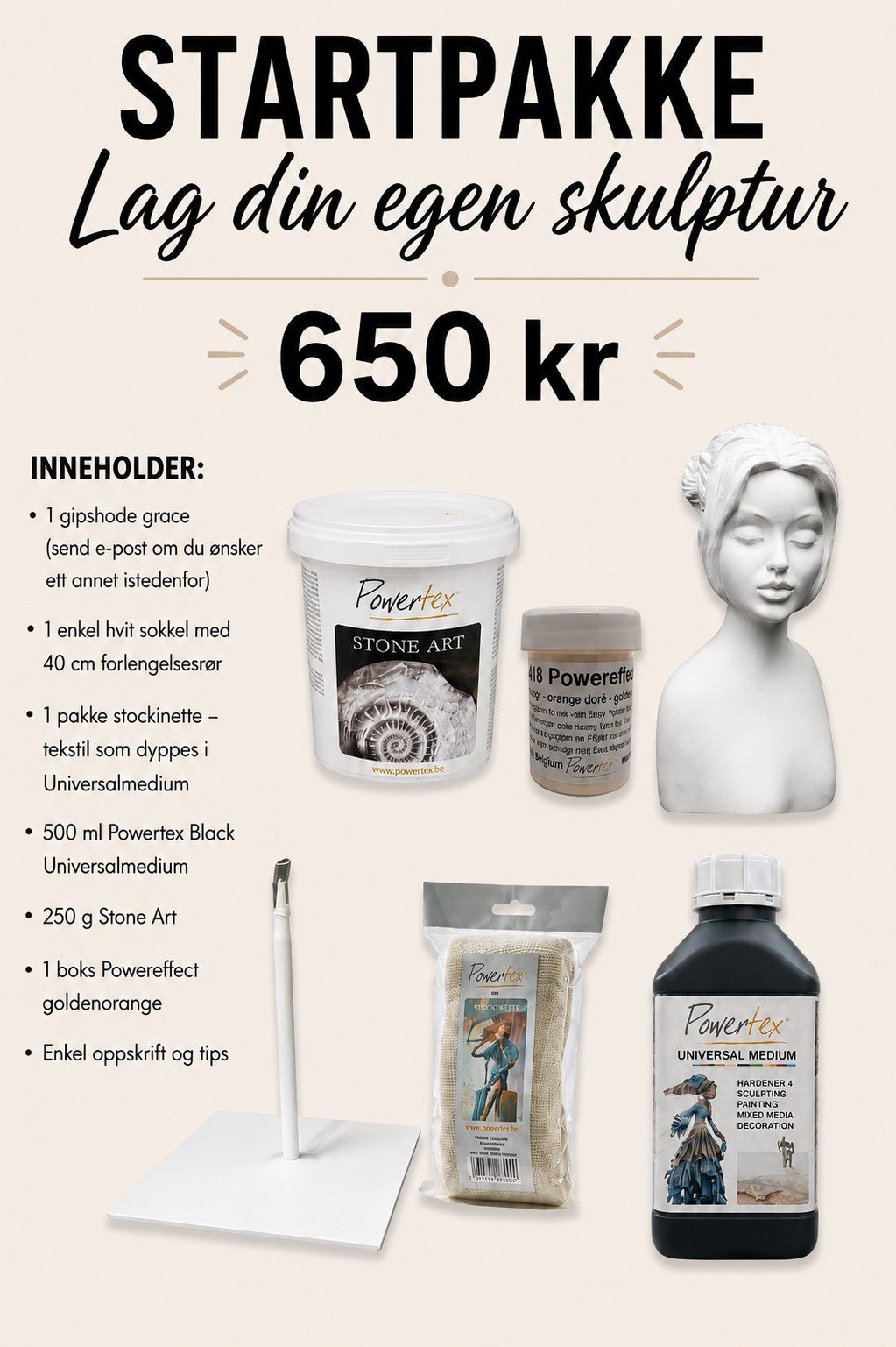 Startpakke- lag din egen skulptur