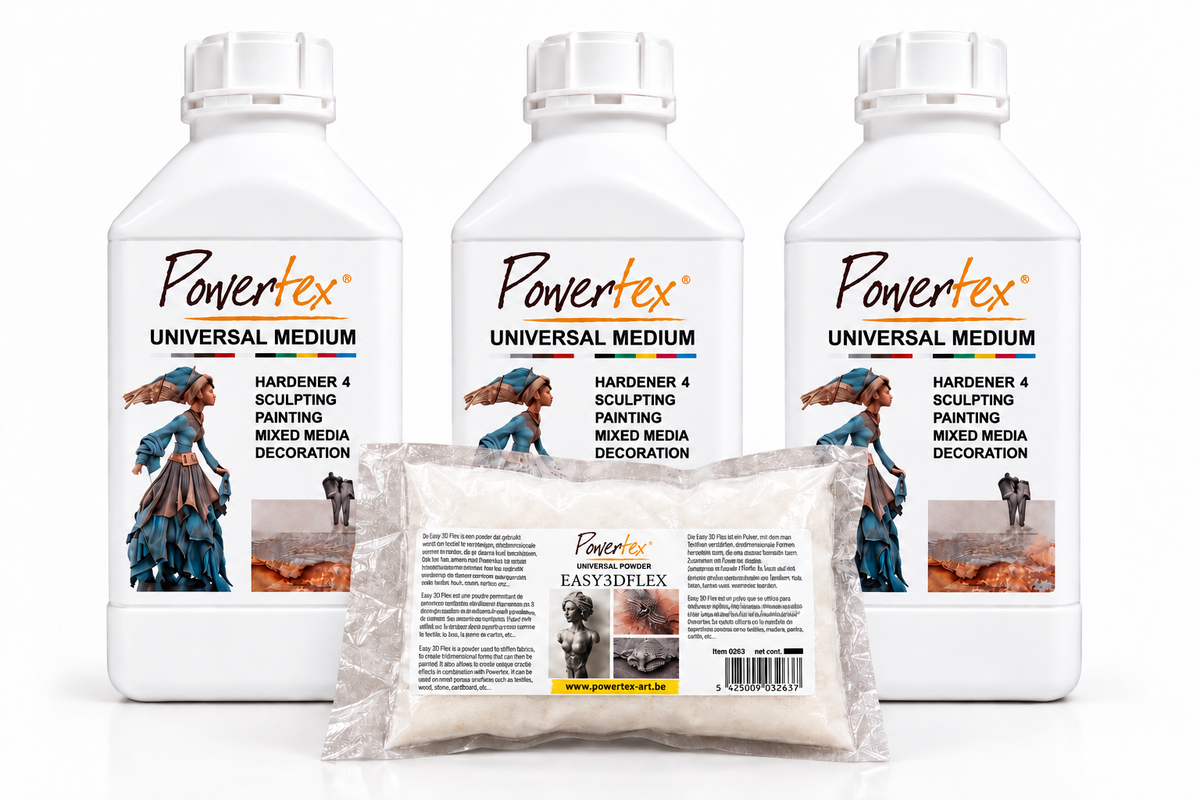 3 for 2 - 500ml 3 stk white  universalmedium . 100g 3Dflex