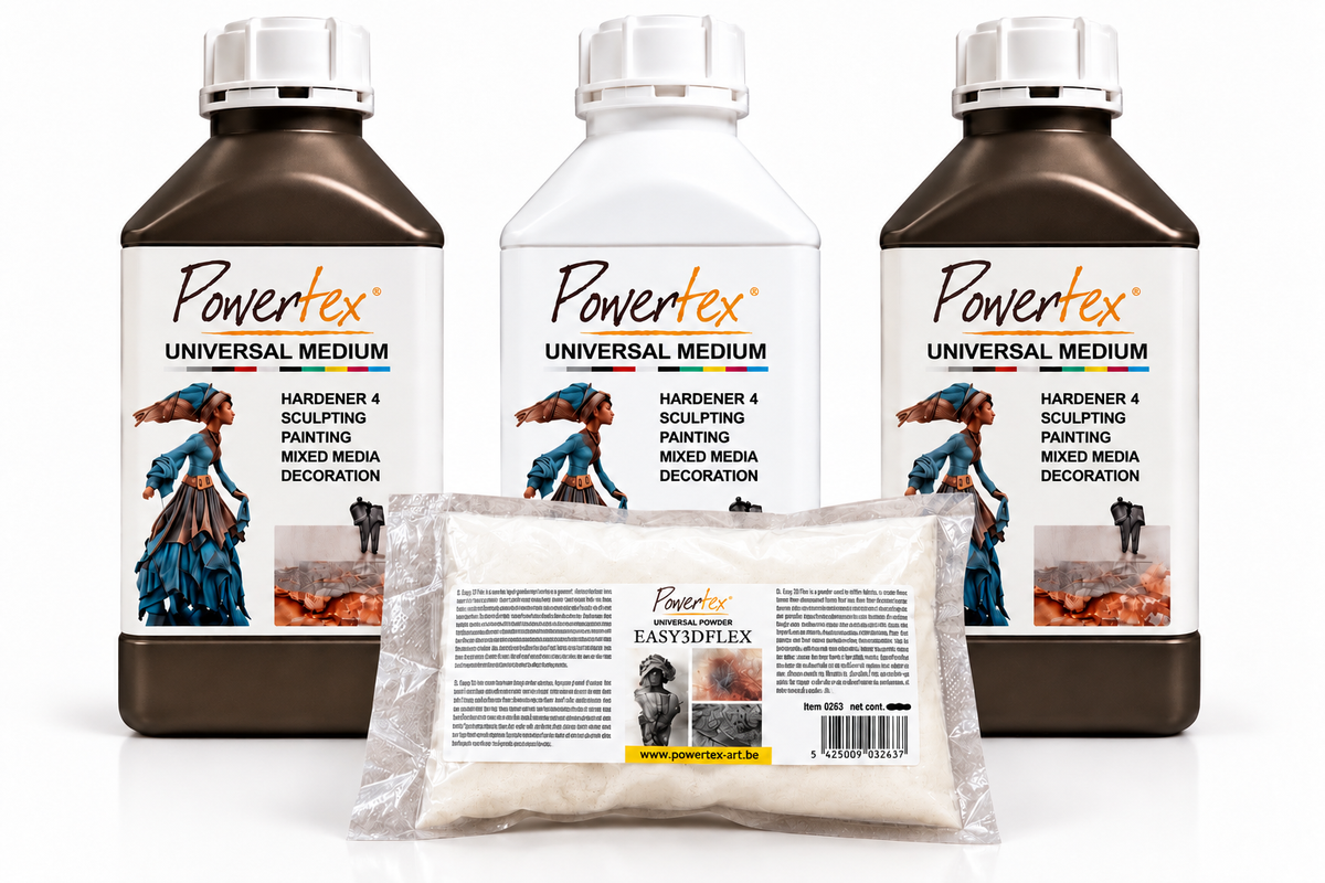 3 for 2- 500ml 2stk bronse og 1 white universalmedium. 100g 3D flex.