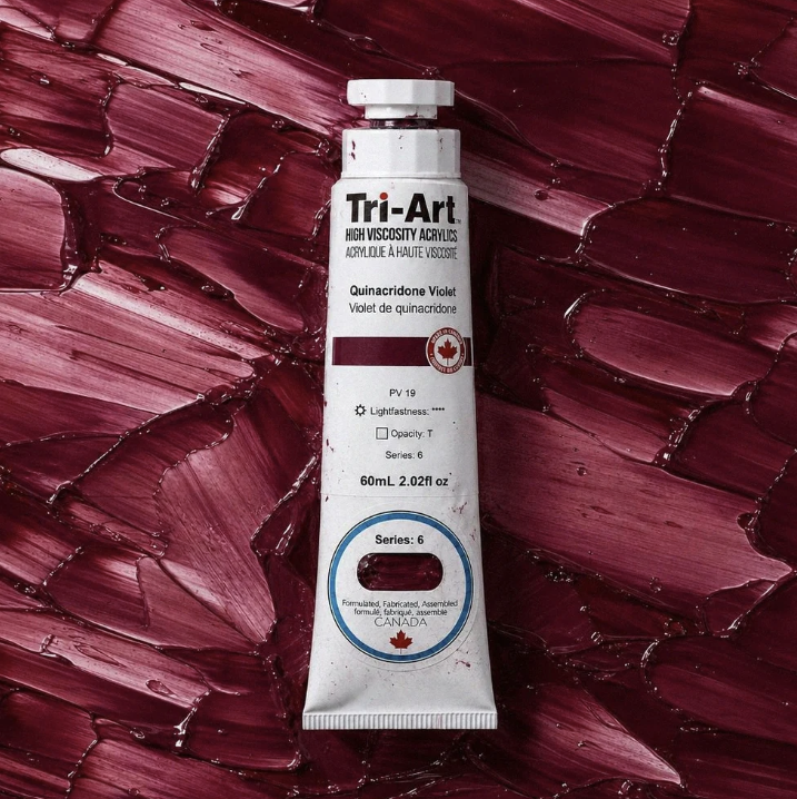 TA954	Tri-Art High Viscosity	Quinacridone Violet	60mL Tube	6