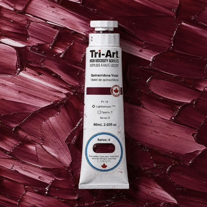 TA954	Tri-Art High Viscosity	Quinacridone Violet	60mL Tube	6