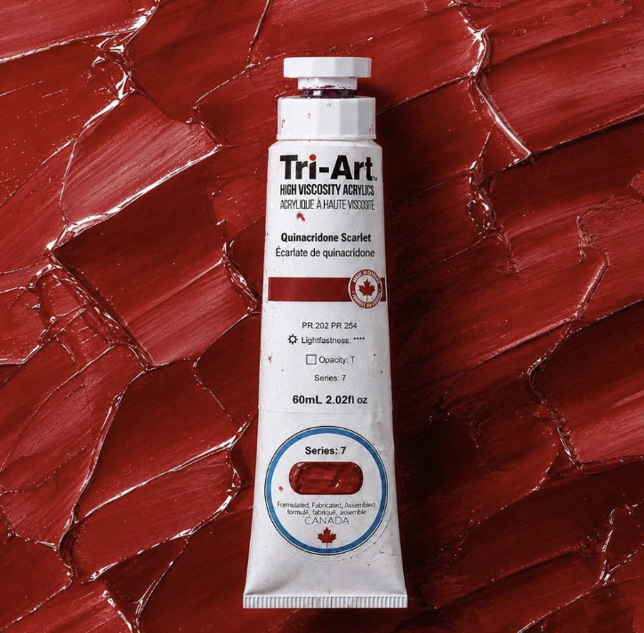 TA948	Tri-Art High Viscosity	Quinacridone Scarlet	60mL Tube	7