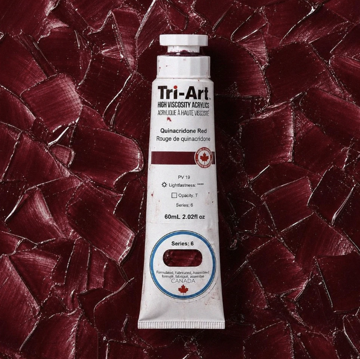 TA942	Tri-Art High Viscosity	Quinacridone Red	60mL Tube	6