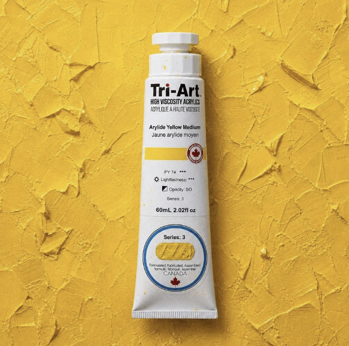 TA861	Tri-Art High Viscosity	Arylide Yellow Medium	60mL Tube	3