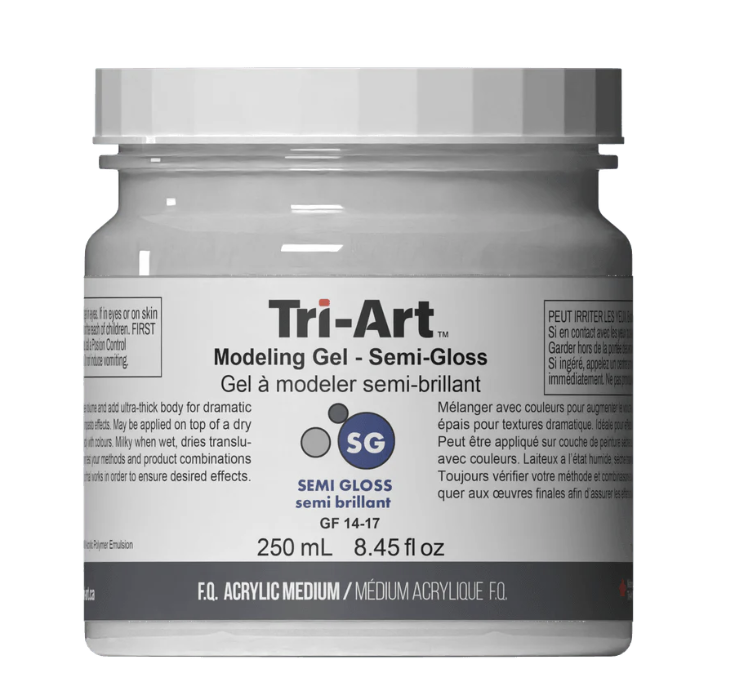 TA5208	Tri-Art Mediums	Modeling Gel Semi Gloss	250mL