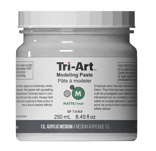 TA1393 Tri-Art Mediums	Modeling Paste	500mL, modelleringspasta for tekstur på lerret.