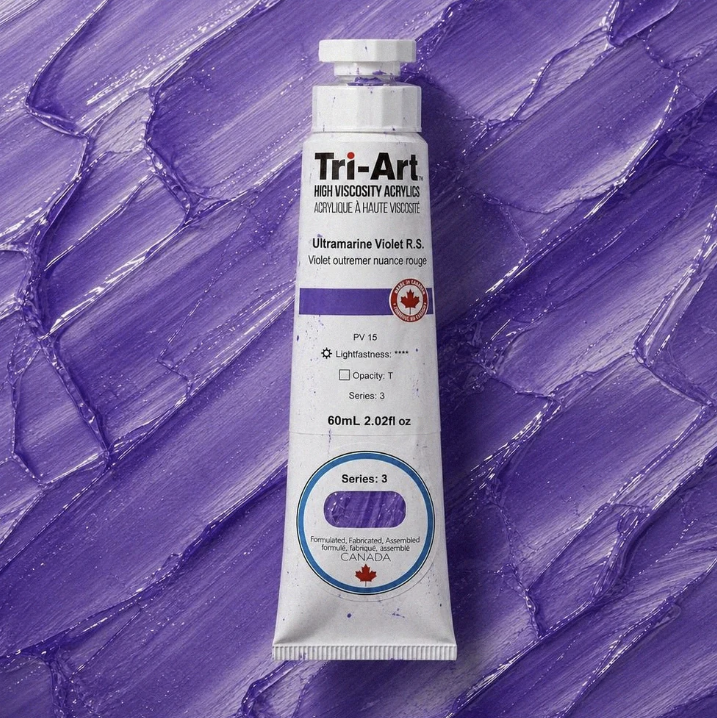 TA5308	Tri-Art High Viscosity	Ultramarine Violet B.S.	60mL Tube	3