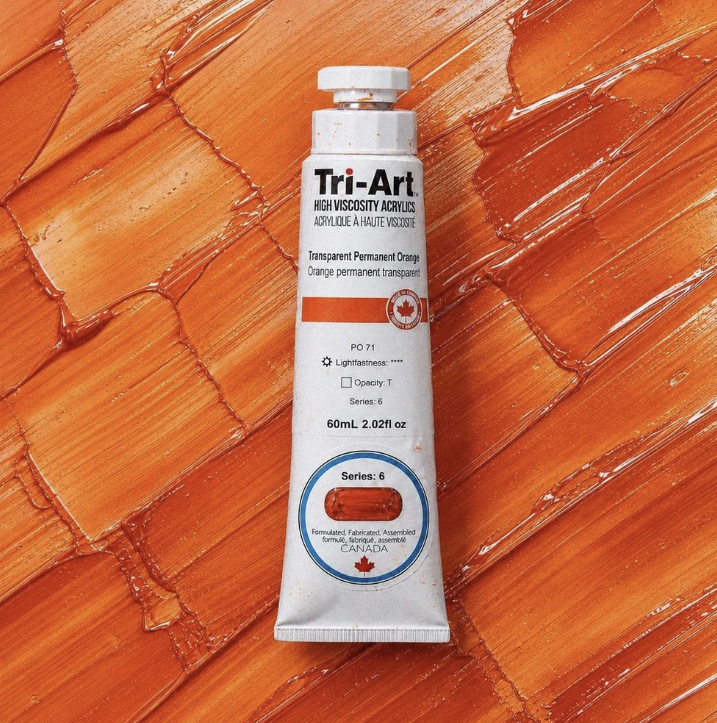 TA5284 	Tri-Art High Viscosity	Transparent Permanent Orange	60mL Tube	6
