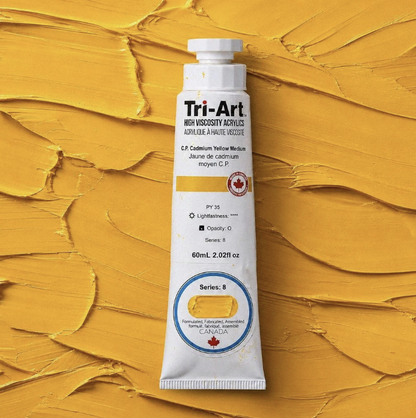 TA2256	Tri-Art High Viscosity	C.P. Cadmium Yellow Medium	60mL Tube	8