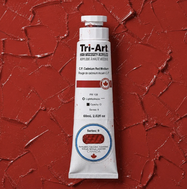 TA2242	Tri-Art High Viscosity	C.P. Cadmium Red Medium	60mL Tube	9