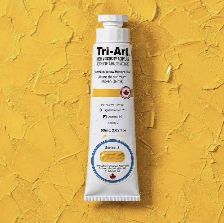 TA2172	Tri-Art High Viscosity	Cadmium Yellow Medium (Hue)	60mL Tube	3