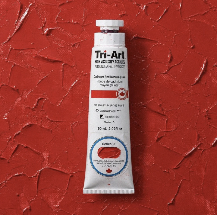 TA2158	Tri-Art High Viscosity	Cadmium Red Medium (Hue)	60mL Tube	5