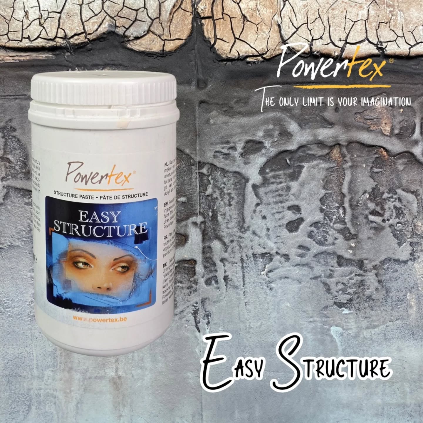 Easy struktur pasta fra Powertex, gr 1000  nr 0041