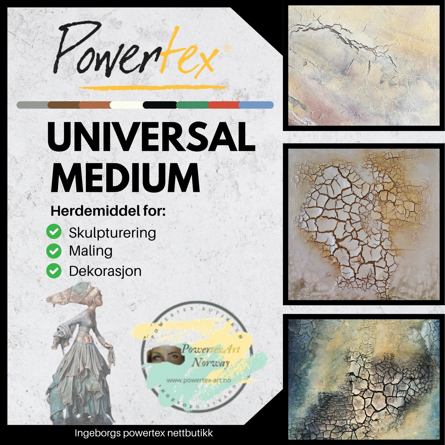 Universalmedium Powertex 5kg   –  Ivory, waterproof, nr 0039
