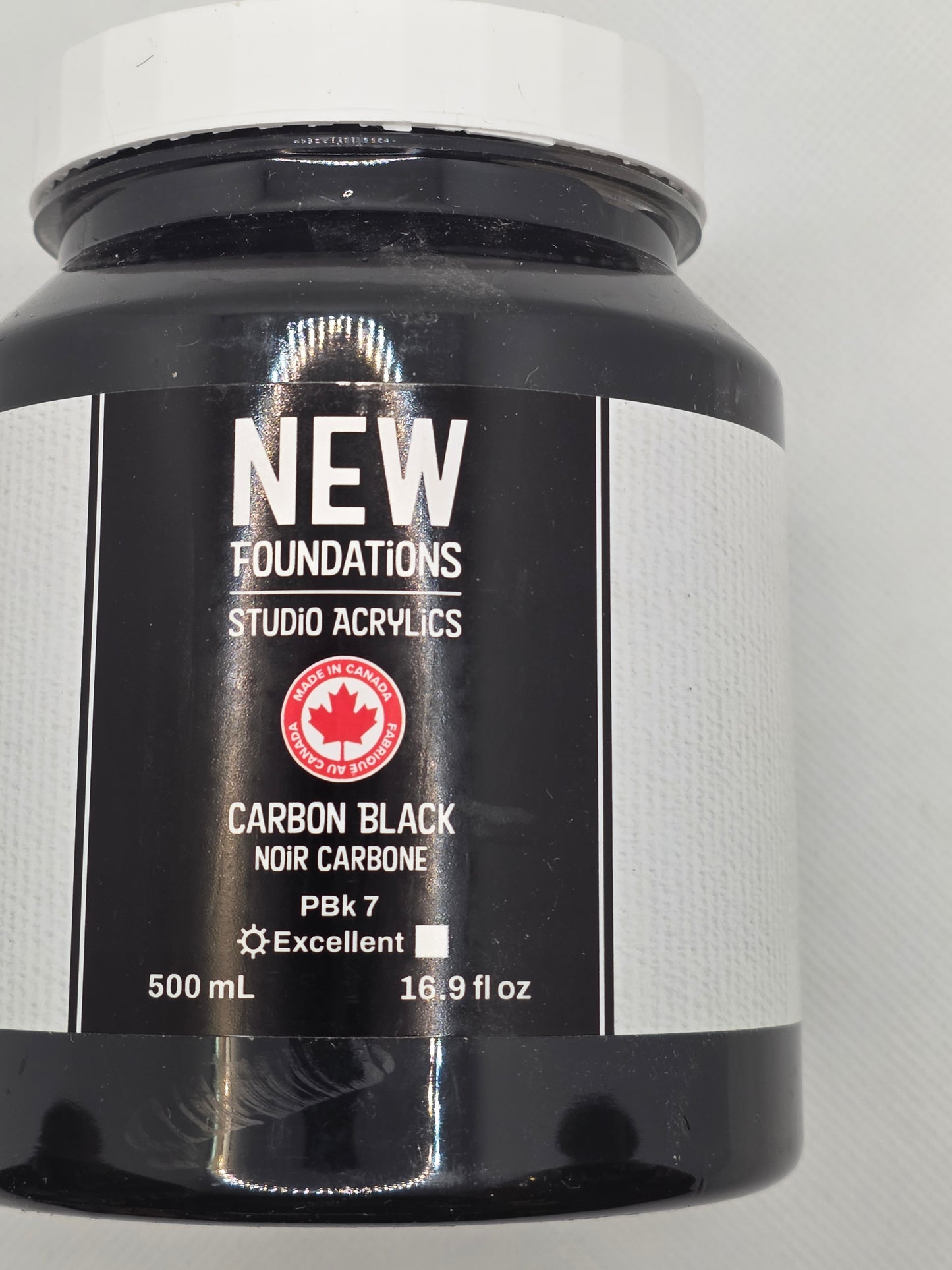 Tri-art: TA36903	New Foundations Acrylic	Carbon Black	500mL