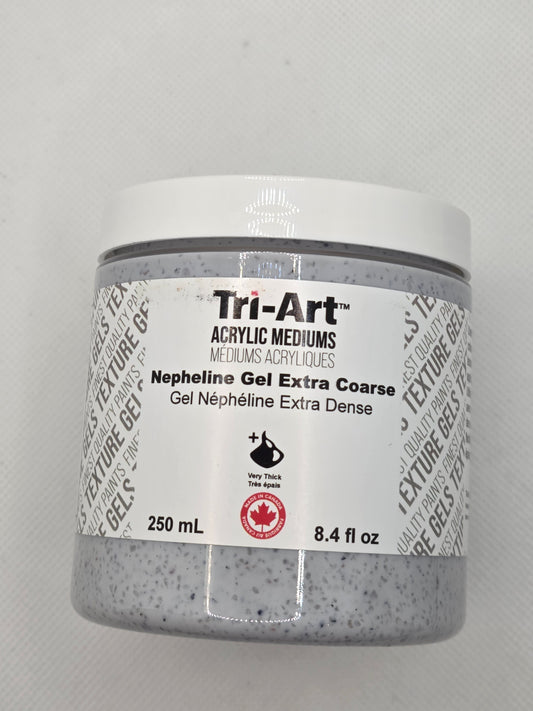 TA1486	Tri-Art Mediums	Nepheline Gel Extra Coarse	250mL, Medium som brukes for å gi akrylmaling en kornet / ru tekstur