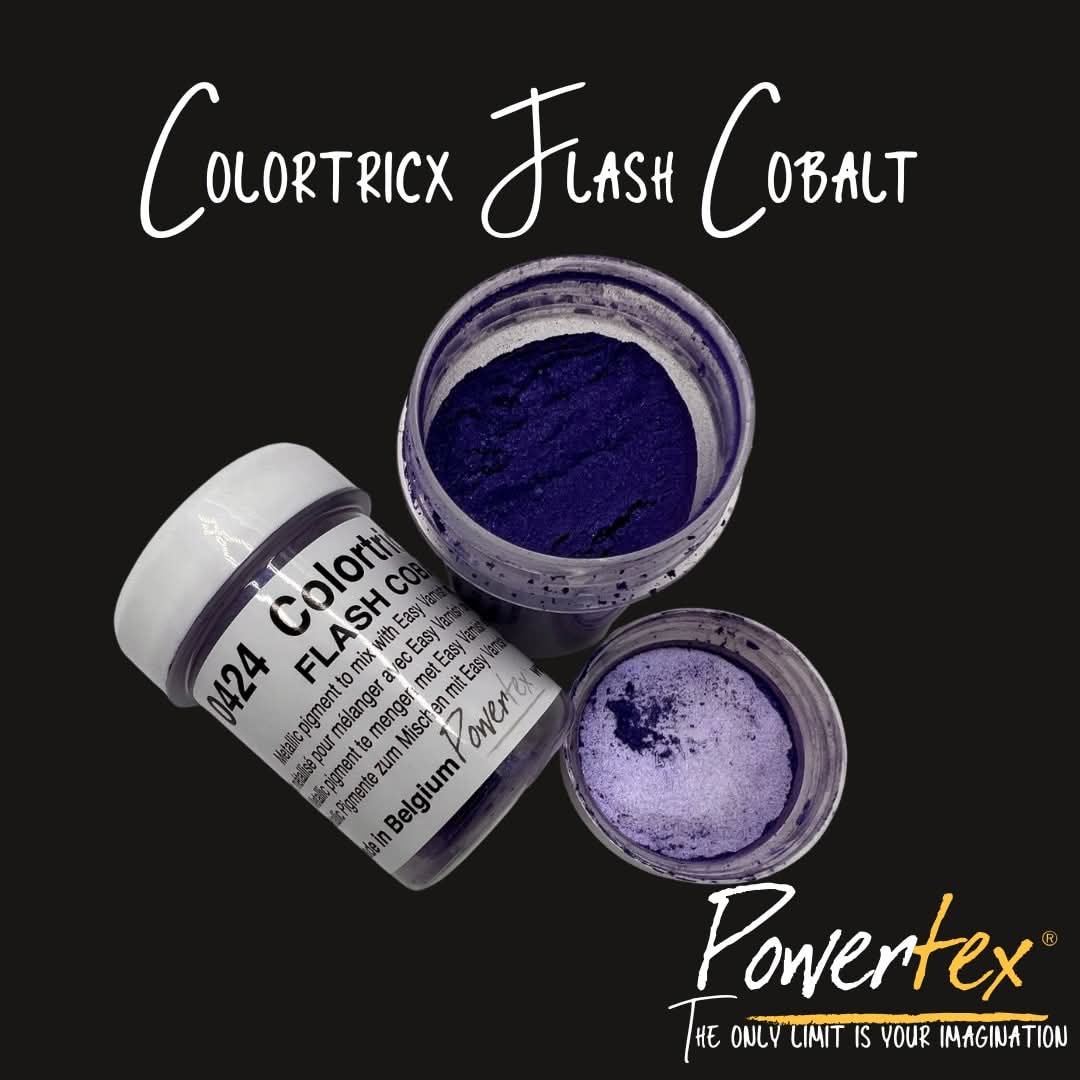 Tørre pigment, colortricx 20 gr. Flash cobalt, nr 0424