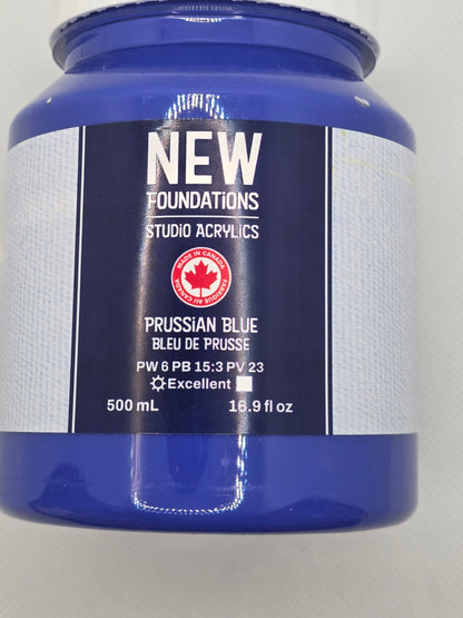 Tri-art: TA36887	New Foundations Acrylic	Prussian Blue	120mL