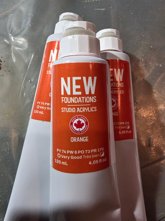 Tri-art: TA36880	New Foundations Acrylic	Orange	120mL