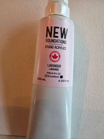 Tri-art: TA36873	New Foundations Acrylic	Lavender	120mL