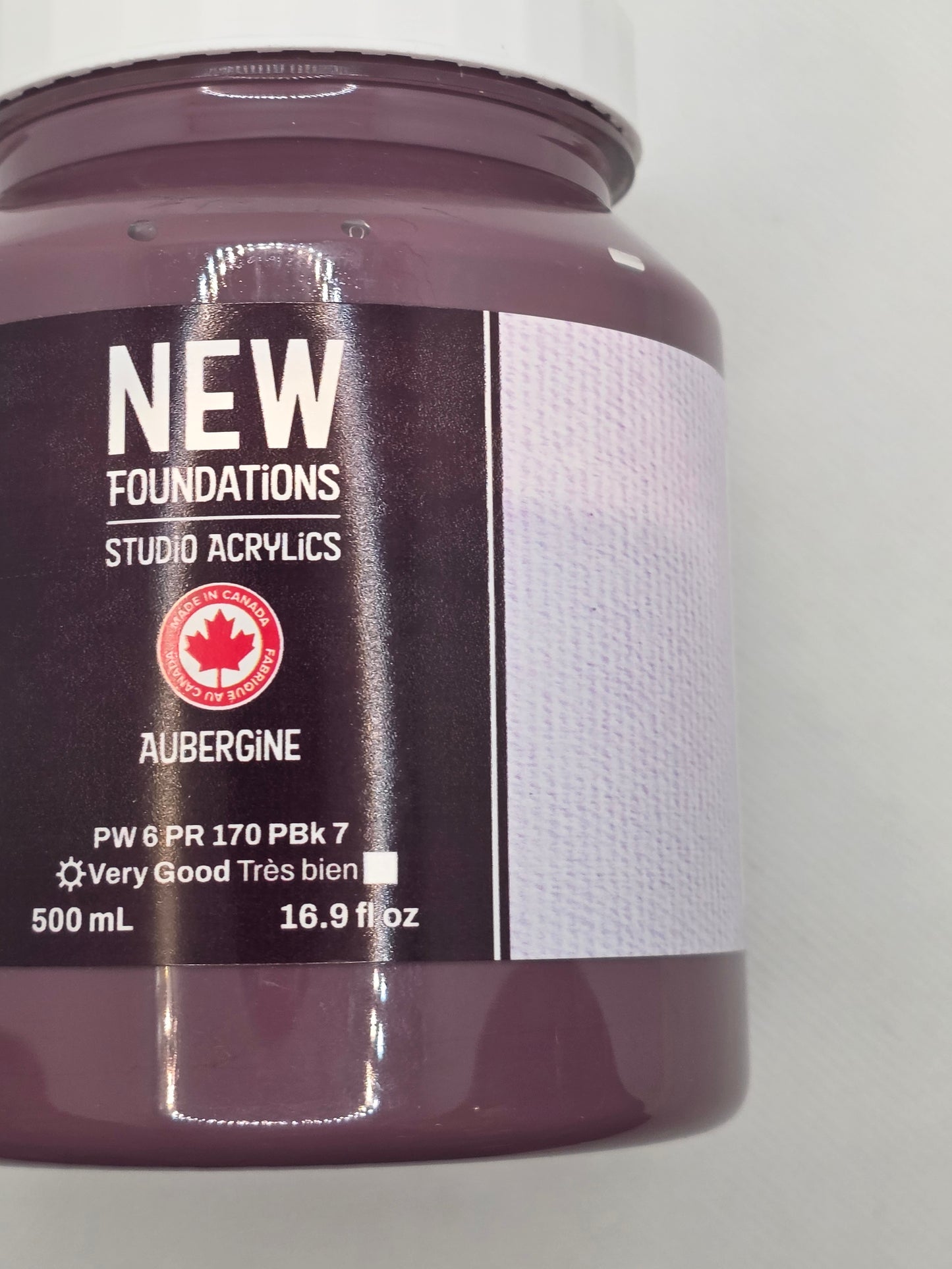 Tri-art: TA36898	New Foundations Acrylic	Aubergine	500mL