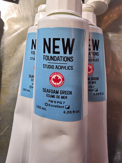Tri-art: TA36890	New Foundations Acrylic	Seafoam Green	120mL