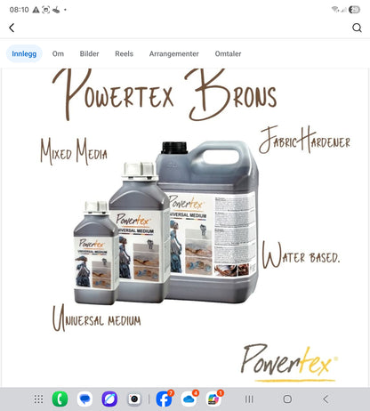 Universalmedium Powertex 5kg –   Mørk Bronse, waterproof. nr 0058
