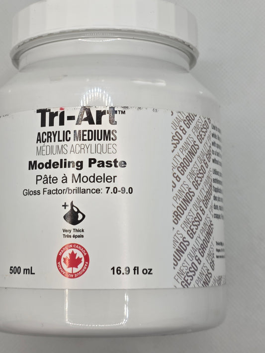 TA1393 Tri-Art Mediums	Modeling Paste	500mL, modelleringspasta for tekstur på lerret.