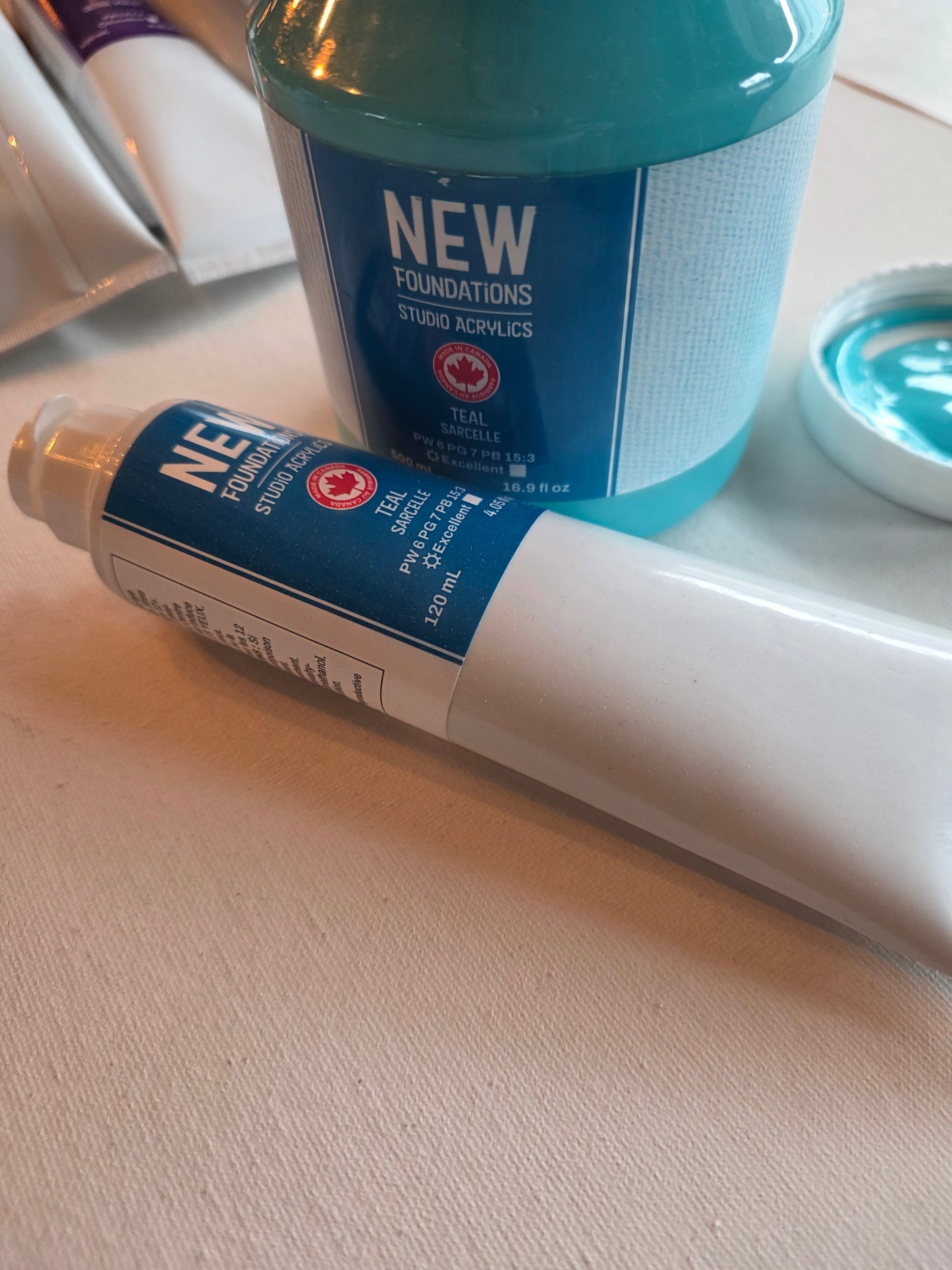 Tri-art: TA36928	New Foundations Acrylic	Teal	500mL