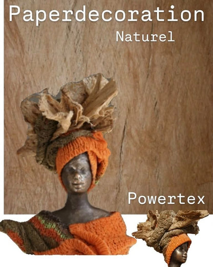 Tekstiler etc, Paperdecoration 500gr Naturel