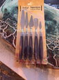Palett kniver,  pakke med 5 ulike