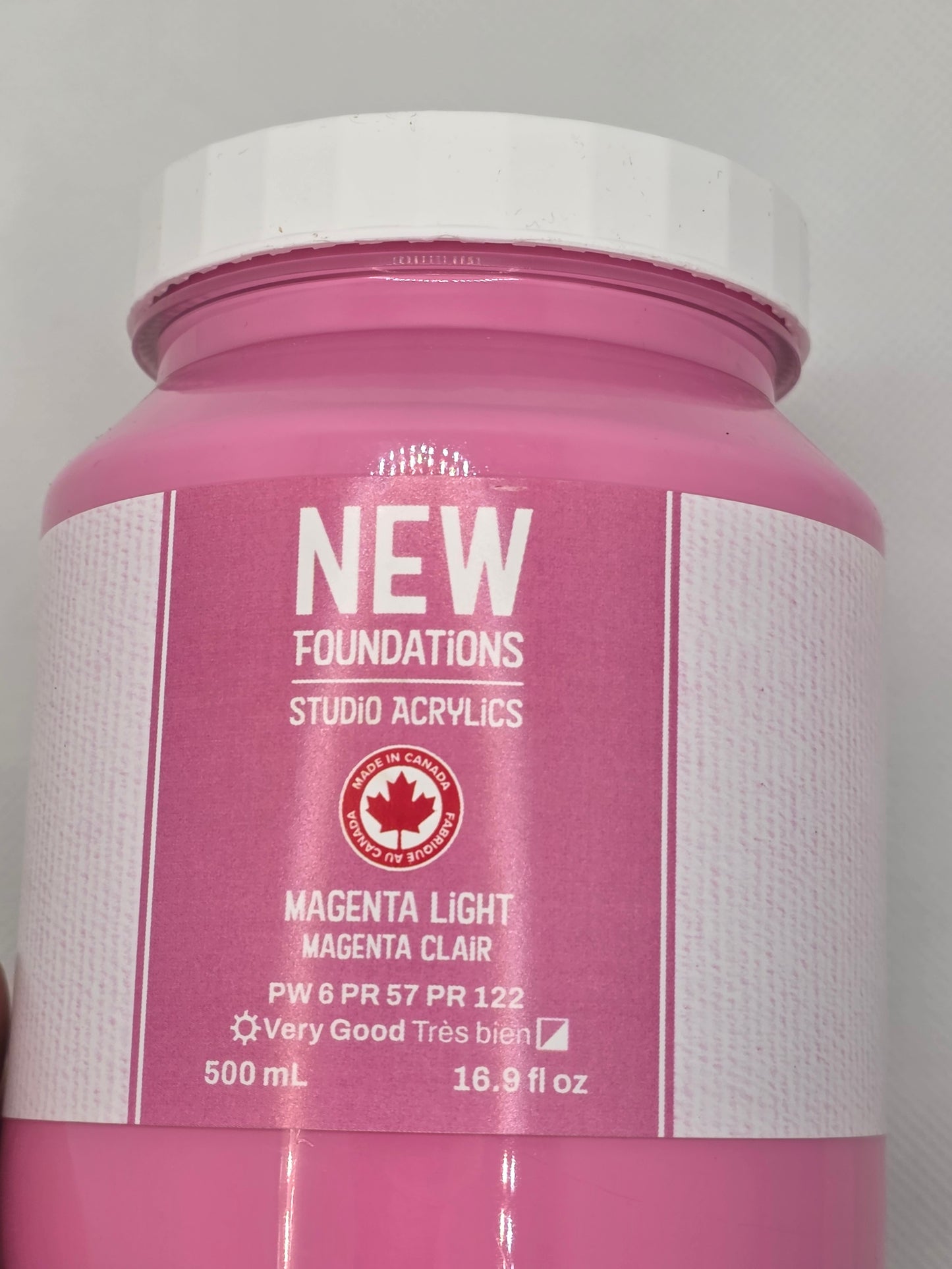 Tri-art: TA36912	New Foundations Acrylic	Magenta Light	500mL