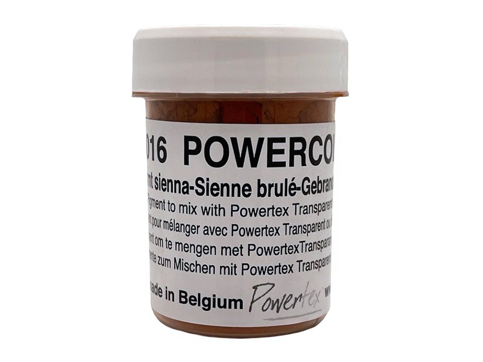 Tørre pigment, Powercolor, nr 0016 -40ml. – Burnt Sienna