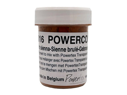 Tørre pigment, Powercolor, nr 0016 -40ml. – Burnt Sienna
