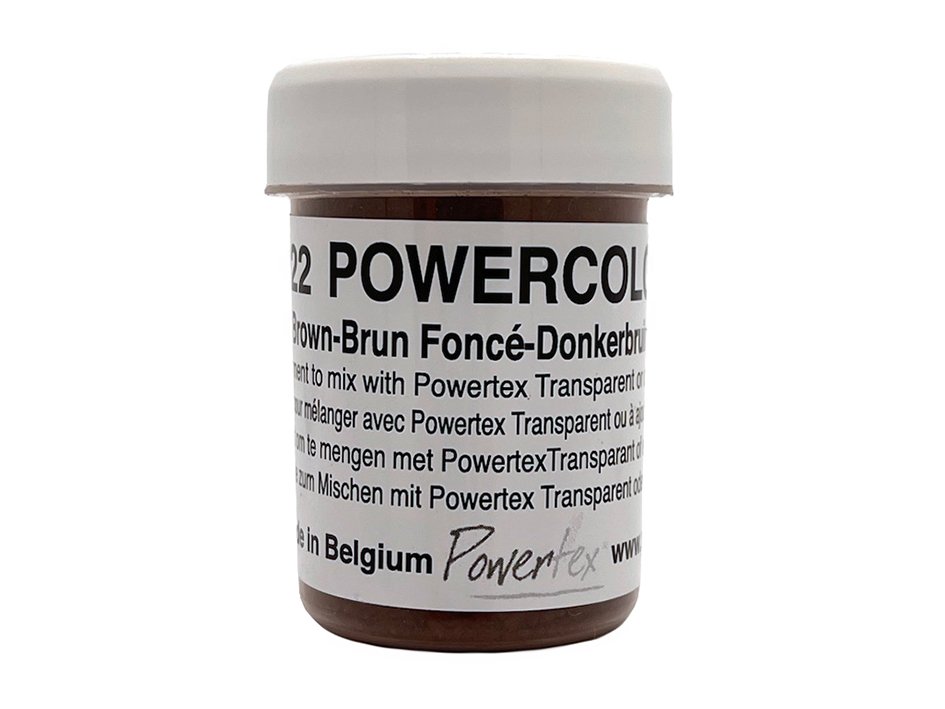 Tørre pigment, Powercolor, nr 0022 - 40ml. – Mørk brun